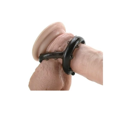 All Star Enhancer Ring - Füst színű, zselés, dupla péniszgyűrű