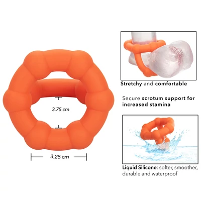 Alpha ring könnyen megnyúló erős pénisz gyűrű here-gyűrűvel