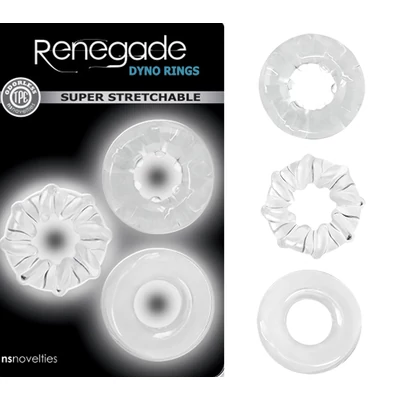 Renegade Dyno Penis Rings - 3 db péniszgyűrű
