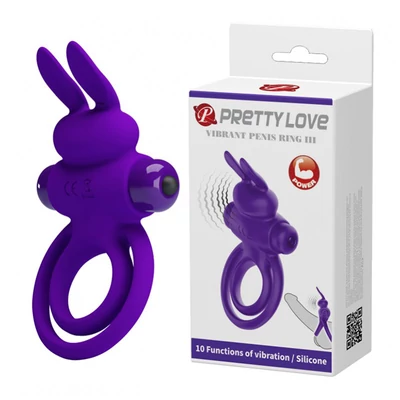 Pretty Love - Vibráló péniszgyűrűk ceruza elemmel