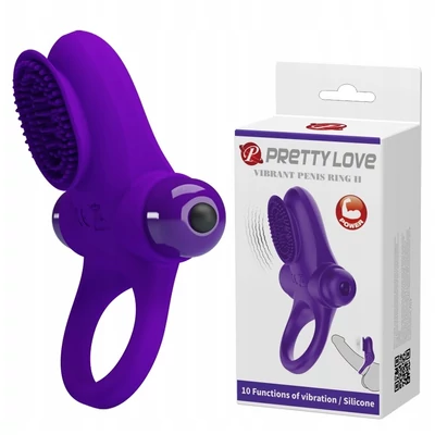 Pretty Love - Vibráló péniszgyűrűk ceruza elemmel