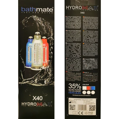 Bathmate Hydromax X40 - Vízzel használható péniszpumpa