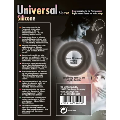 Universal Sleeve Silicone - Feltét péniszpumpákhoz