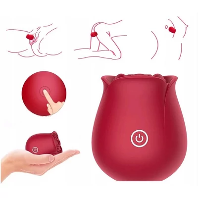 Rose Massager - Vibráló csikló szívogató (Womanizer helyett)