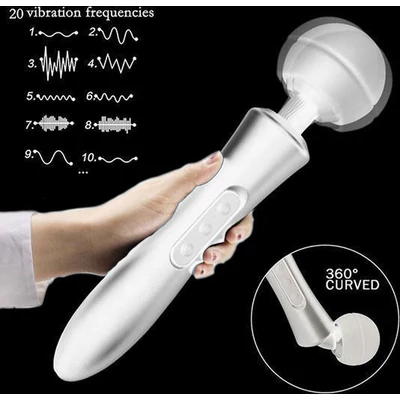 USB-ről tölthető, erős, nagy masszírozó 32 cm