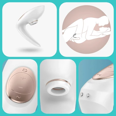 Satisfyer Pro 4 Couples - Csikló szívogató és vibrátor egyben, pároknak