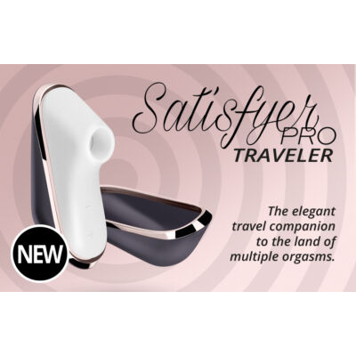 Satisfyer Pro Traveller - Mini csikló szívogató vibrátor - Womanizer helyett
