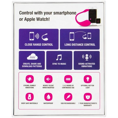 Lush by LOVENSE 2 - Telefonos app-al irányítható hüvelytojás
