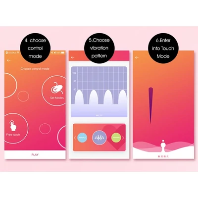 Ella by SVAKOM - Telefonos app-al irányítható, piros hüvelytojás
