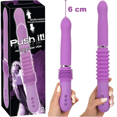 Push it! Rechargeable Vibe - USB-ről tölthető. lökő vibrátor 